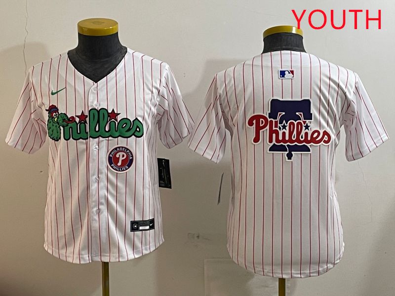 Youth Philadelphia Phillies Blank White three generations Joint Name Nike 2025 MLB Jersey style 8->san francisco giants->MLB Jersey